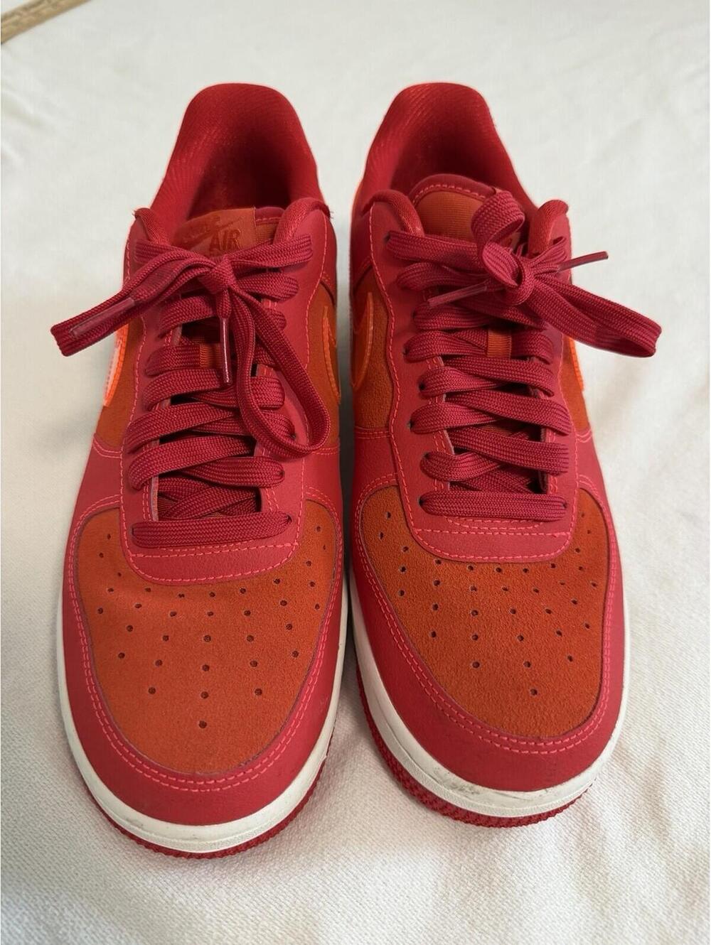 Nike Air Force 1 Low 07 LV8 ATL Atlanta University Red Mens Size 8.5 Sneakers